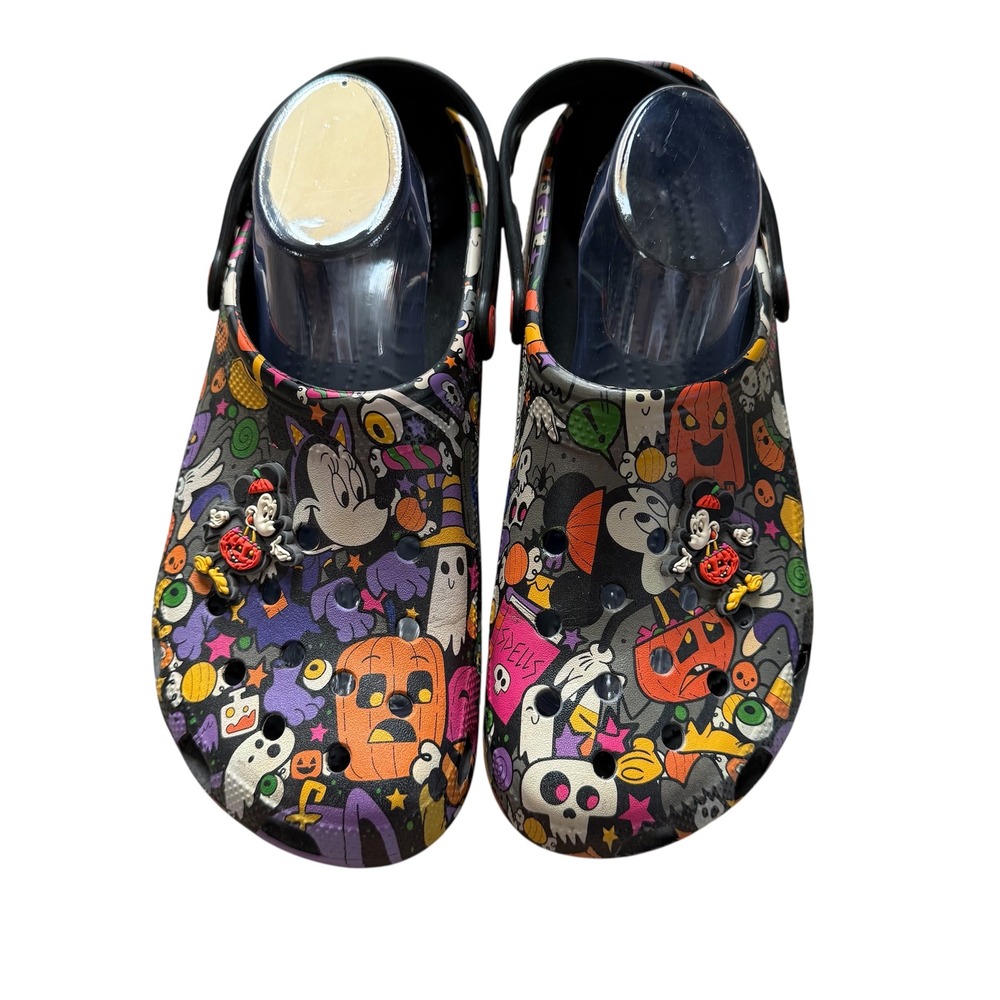 Crocs X Disney Theme‎ Park 2022 Mickey & Minnie Halloween Clogs Size M 10 / W 12